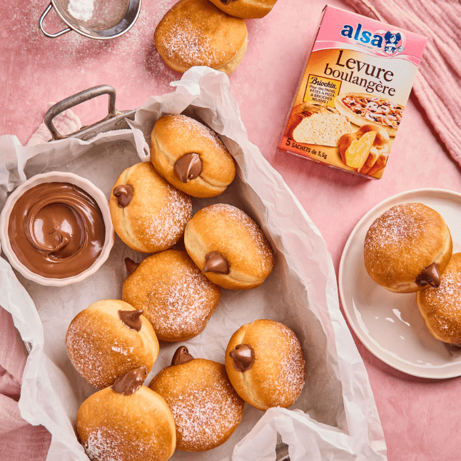 recette Beignets à la pâte à tartiner alsa