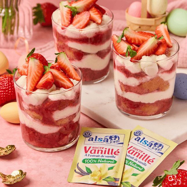 recette Tiramisu à la fraise alsa