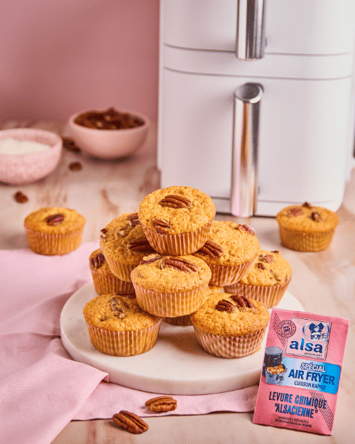 recette Carrot cakes individuels spécial Air Fryer alsa