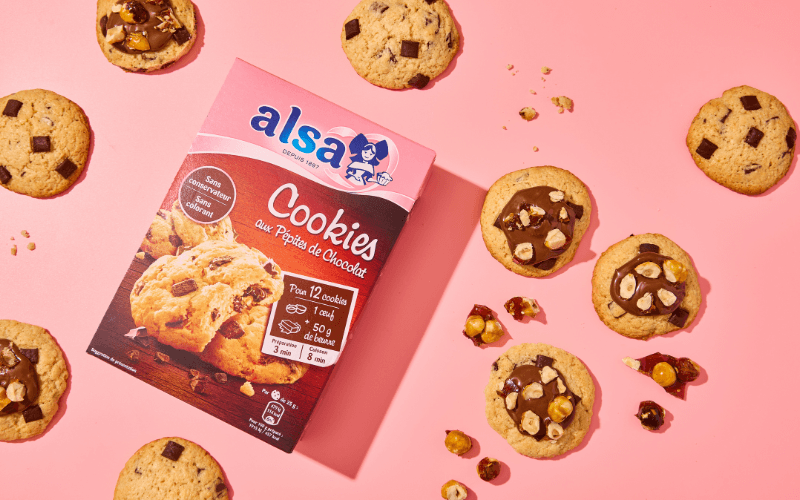 recette Cookies chocolat-noisette alsa
