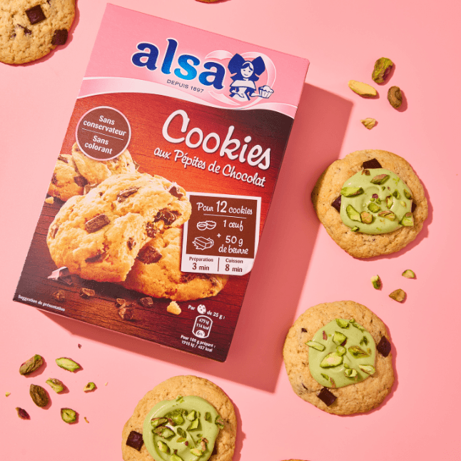 recette Cookies pistache alsa