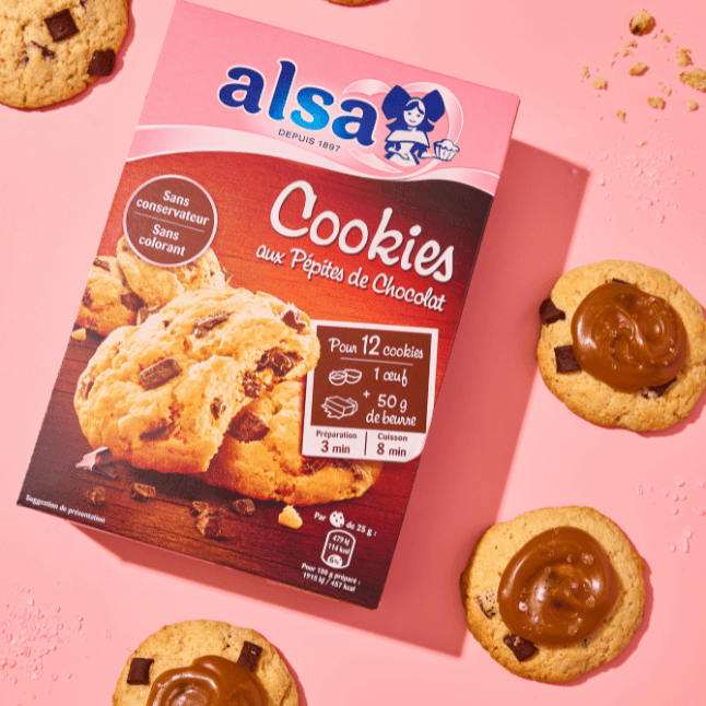recette cookies caramel et fleur de sel alsa