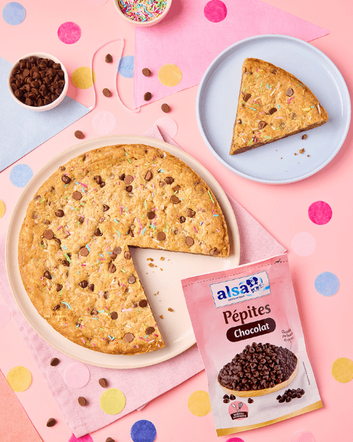 recette Cookie géant multicolore alsa