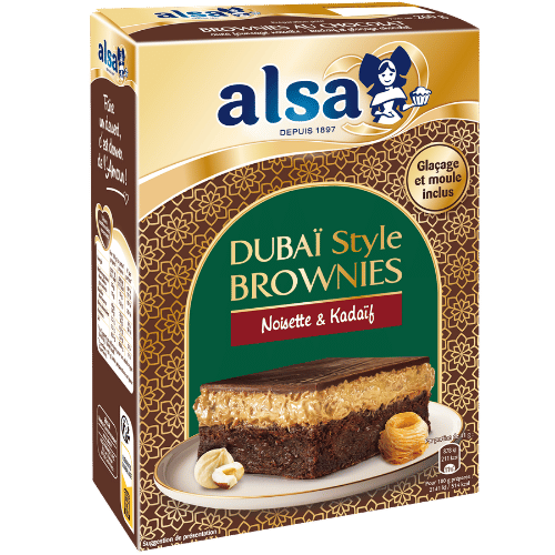 Dubaï Style Brownies Noisette & Kadaïf alsa