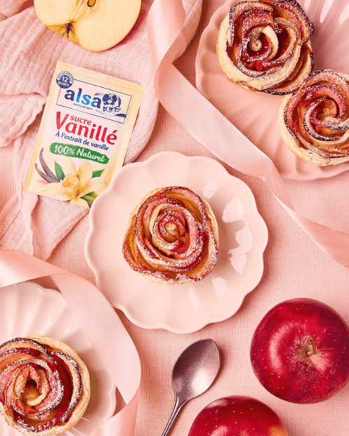 recette Roses feuilletées aux pommes